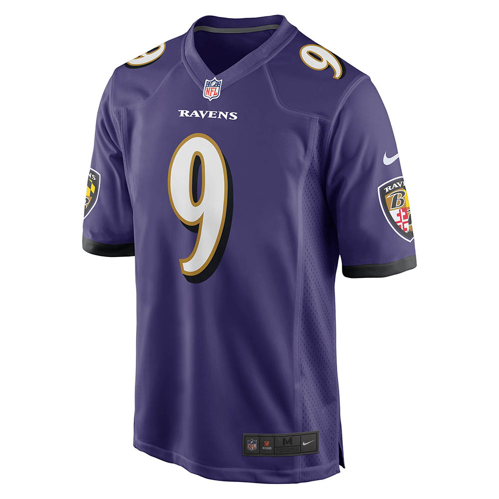 Men's Baltimore Ravens Justin Tucker Game Player Jersey Purple
